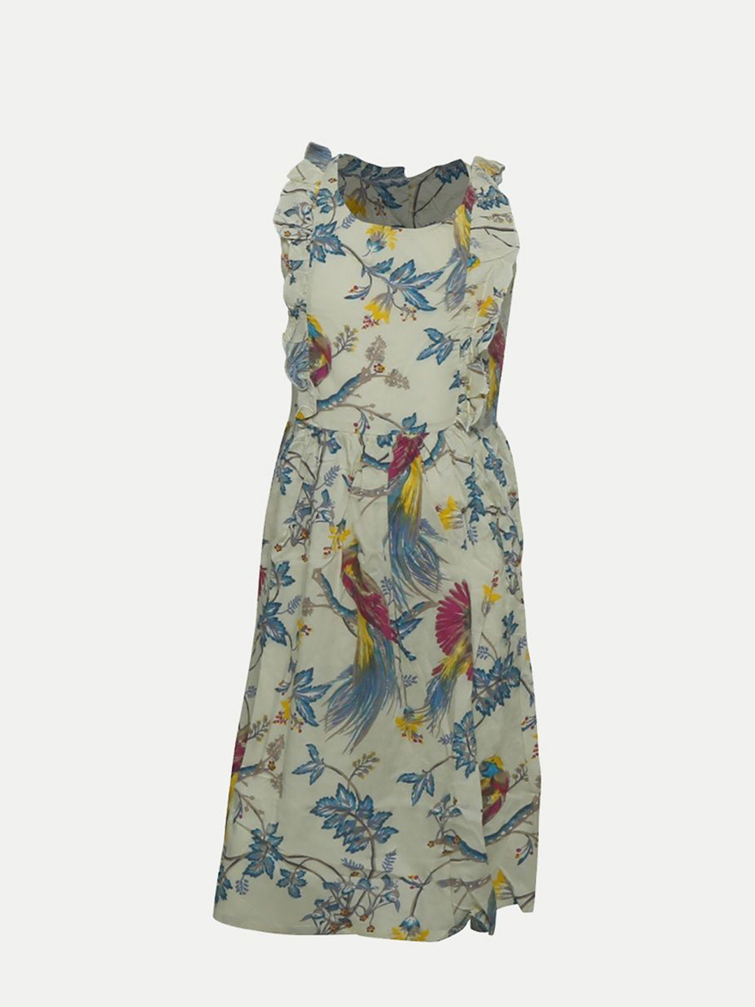 

BAESD Floral Print Maxi Dress, Beige
