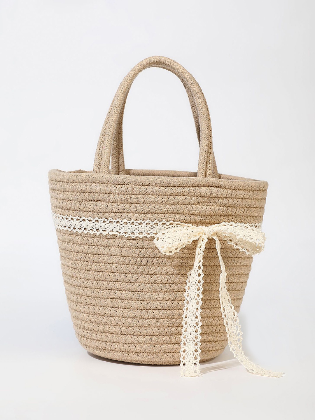 

LULU & SKY Swagger Handheld Bag with Tasselled, Khaki