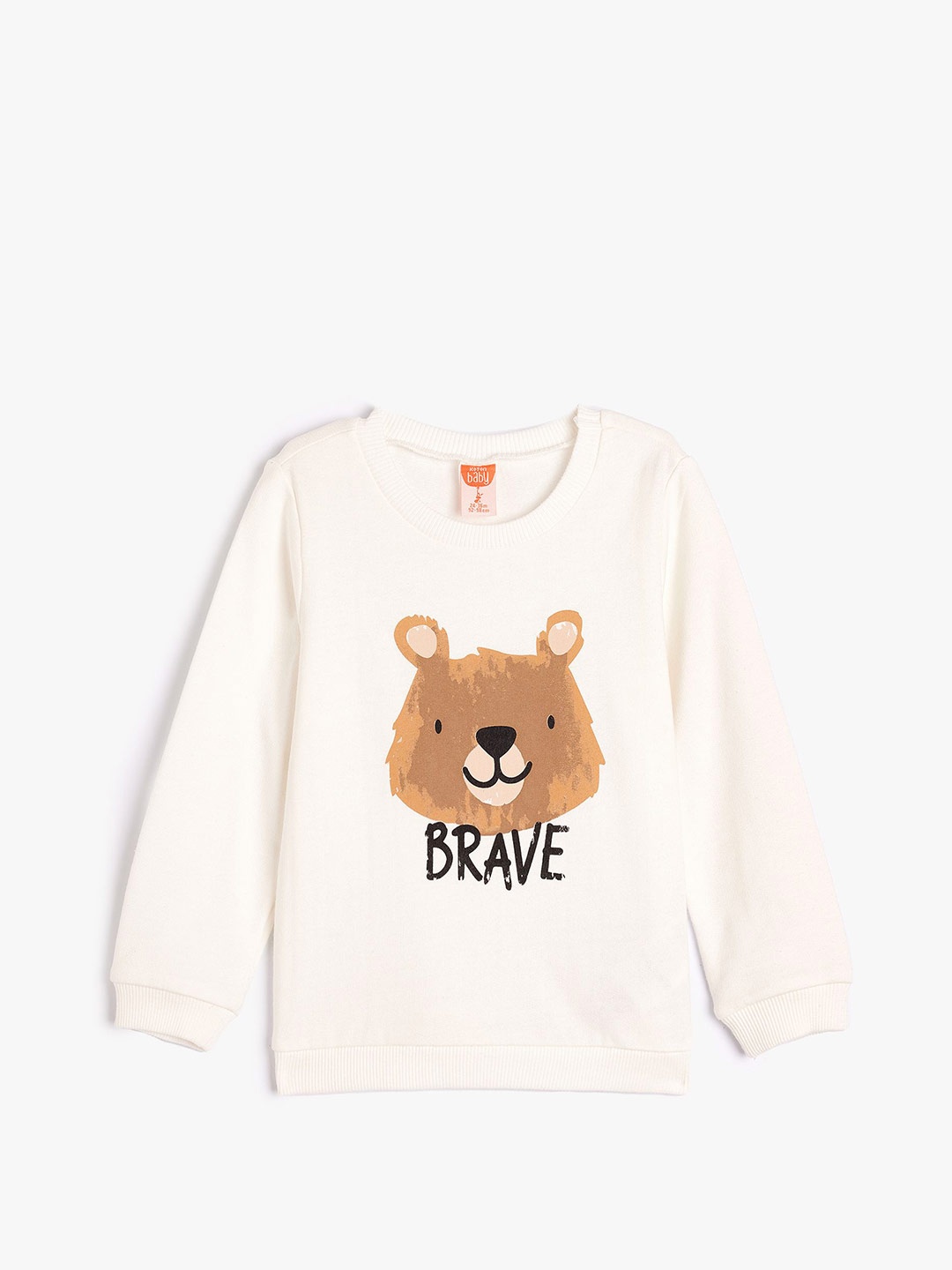 

Koton Boys Graphic Printed Sweatshirt, Beige