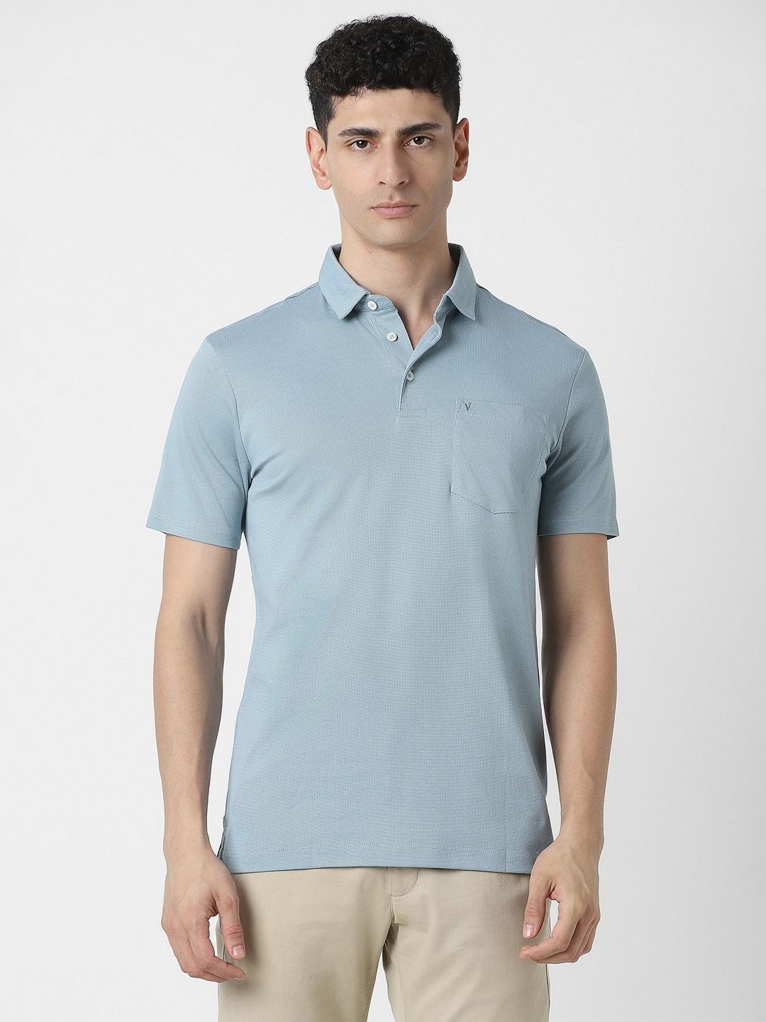 

Van Heusen Sport Men Polo Collar Pockets T-shirt, Blue