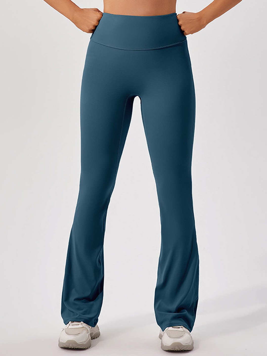 

LULU & SKY Women Bootcut-Fit Mid-Rise Sports Track Pants, Blue