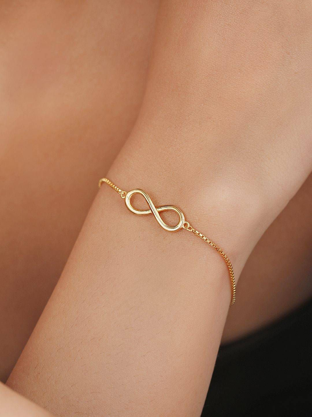 

Zavya Women Sterling Silver Gold-Plated Link Bracelet
