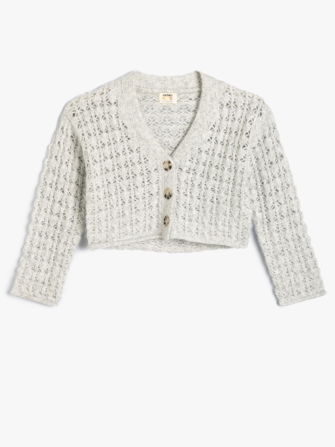 

Koton Girls Crop Cardigan, Grey