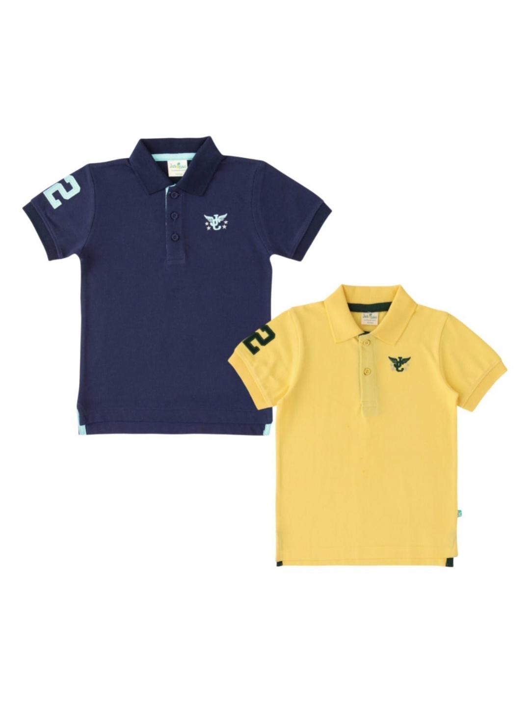 

JusCubs Boys 2 Polo Collar T-shirt, Multi
