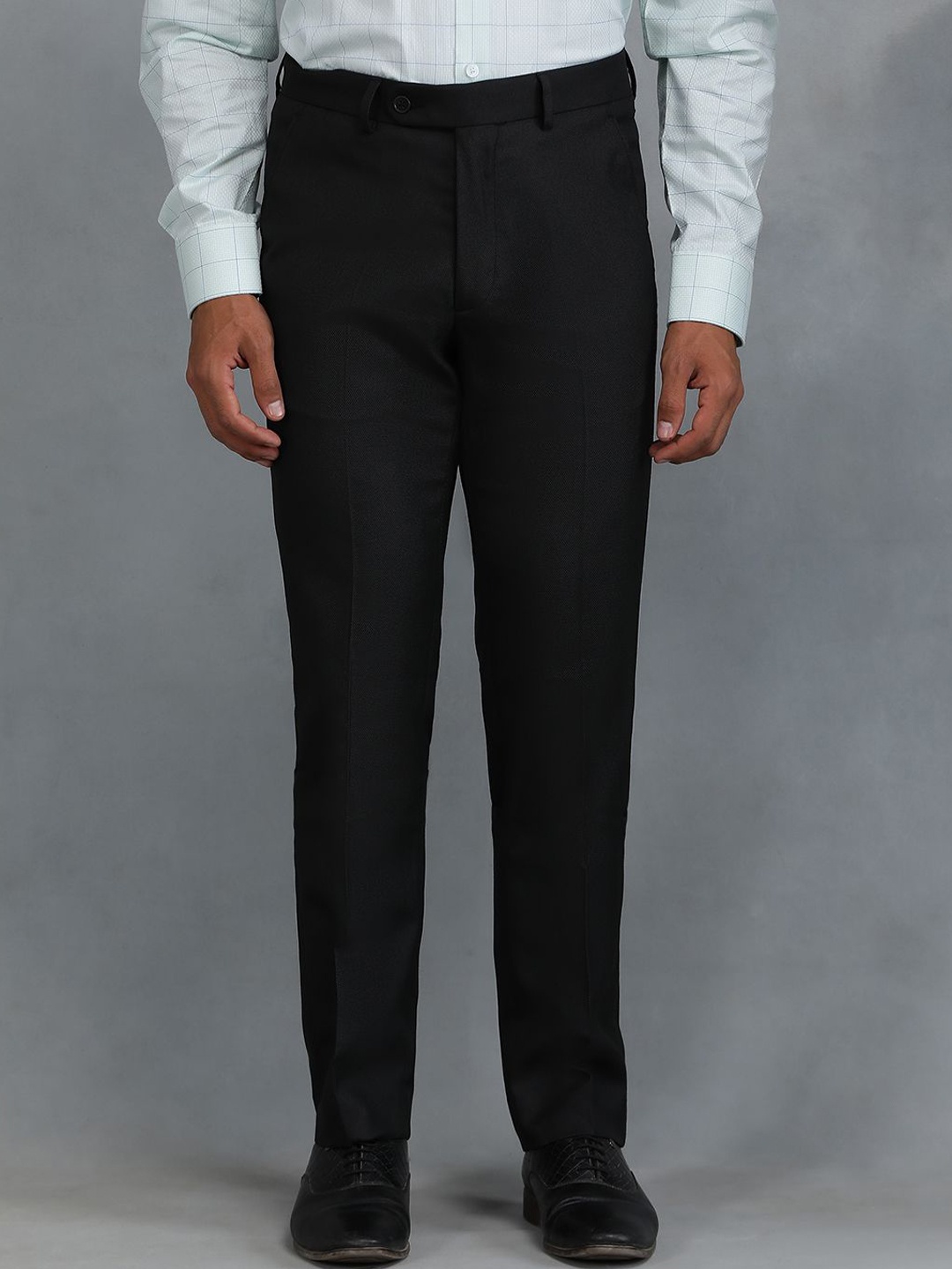 

Greenfibre Men Slim Fit Trousers, Black
