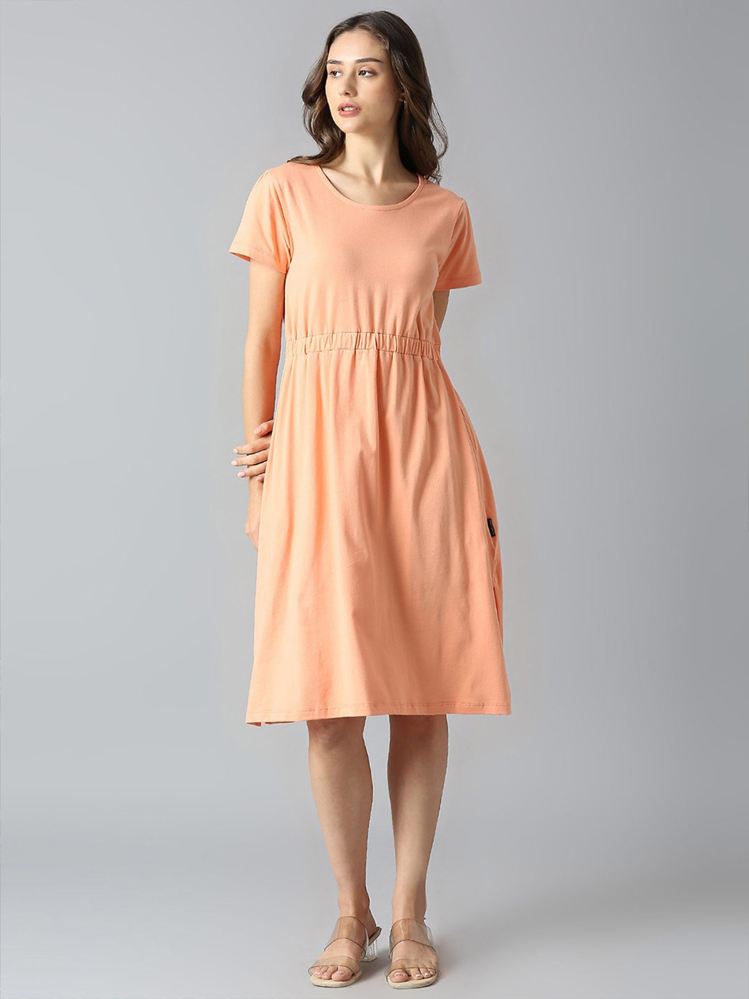 

Dream of Glory Inc A-Line Dress, Peach