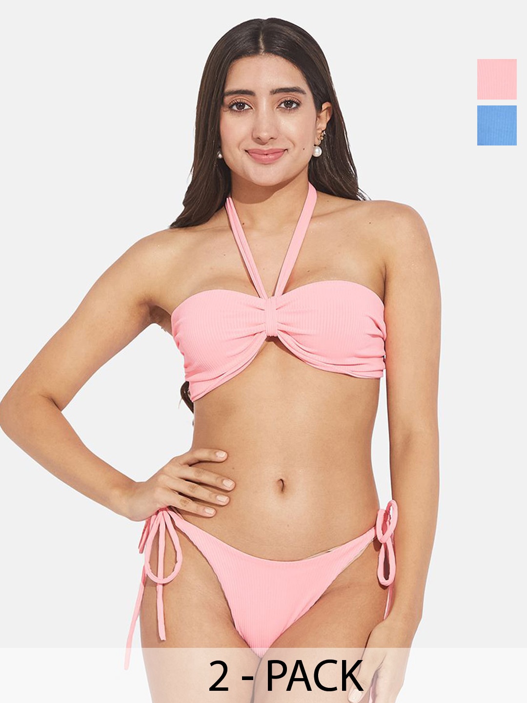 

SECRETS BY ZEROKAATA Pack Of 2 Assorted Swim Bikini Set