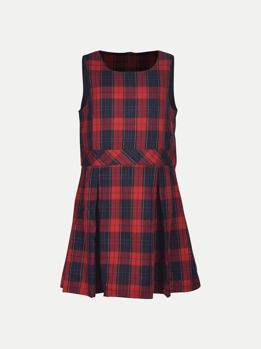 

BAESD Checked Fit & Flare Dress, Red