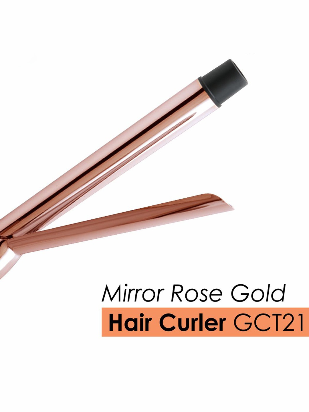 

GORGIO PROFESSIONAL Mirror Rose Gold Heat-Protective Hair Curler GCT21