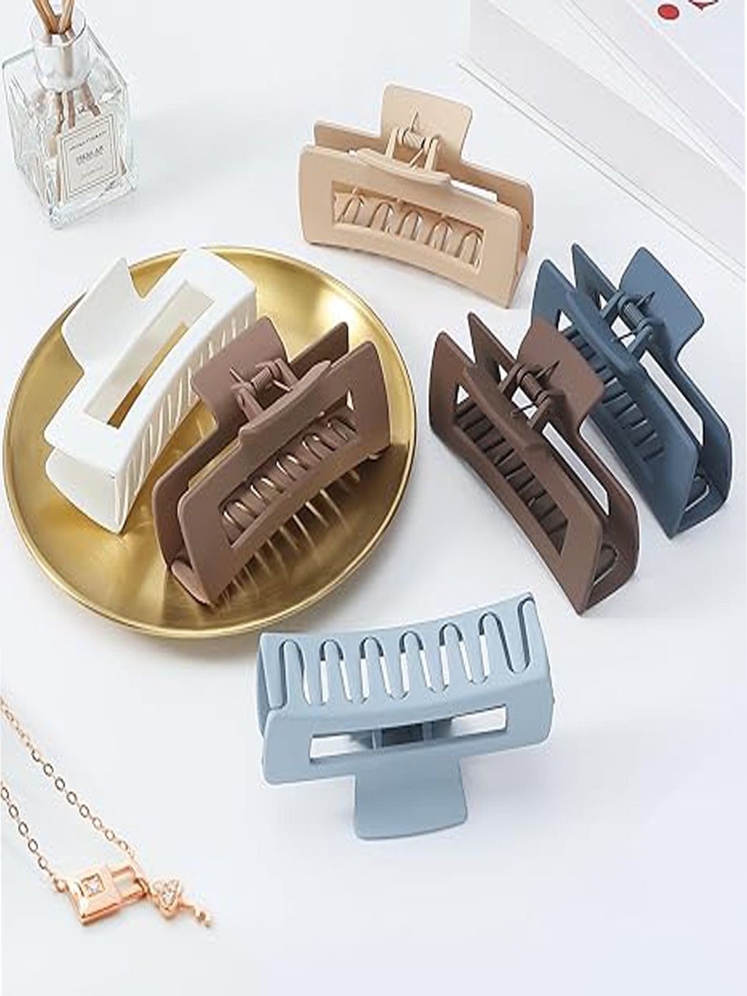 

Softwrap Set of 6 Women Claw Clip, Blue