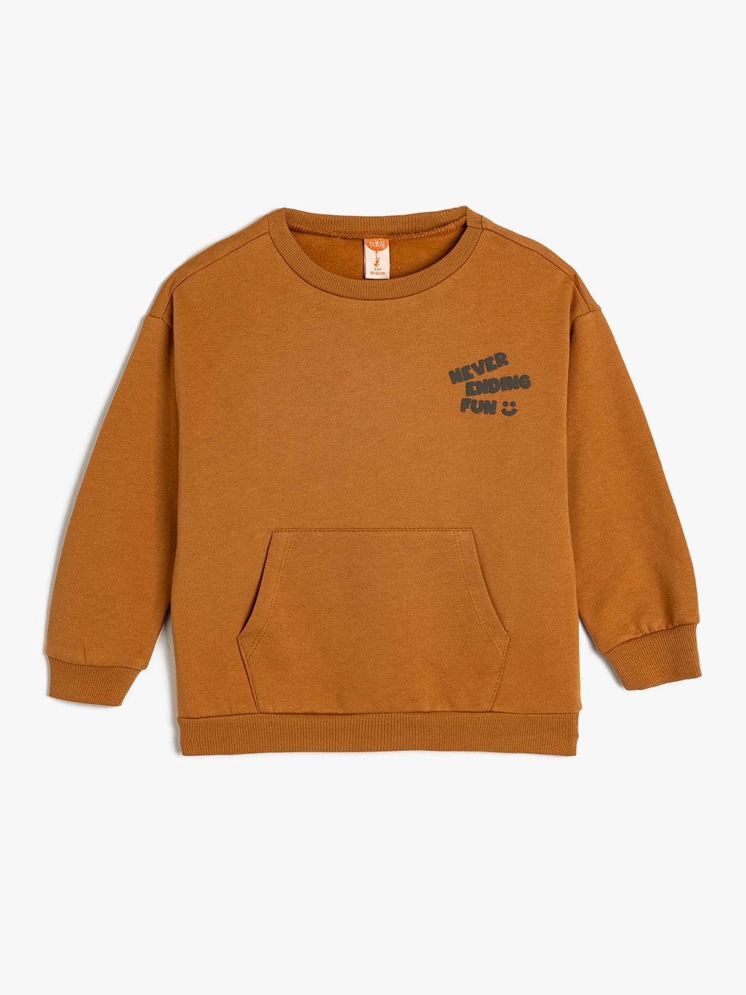 

Koton Boys Solid Sweatshirt, Brown