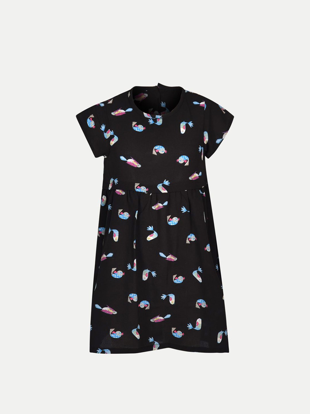 

BAESD Conversational Printed Fit & Flare Dress, Black