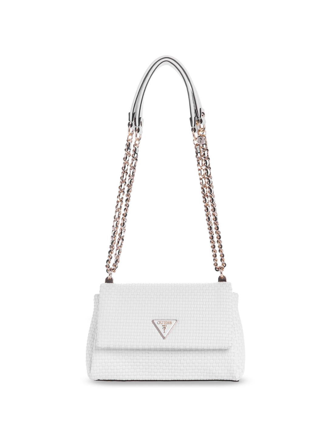 

GUESS PU Structured Shoulder Bag, White