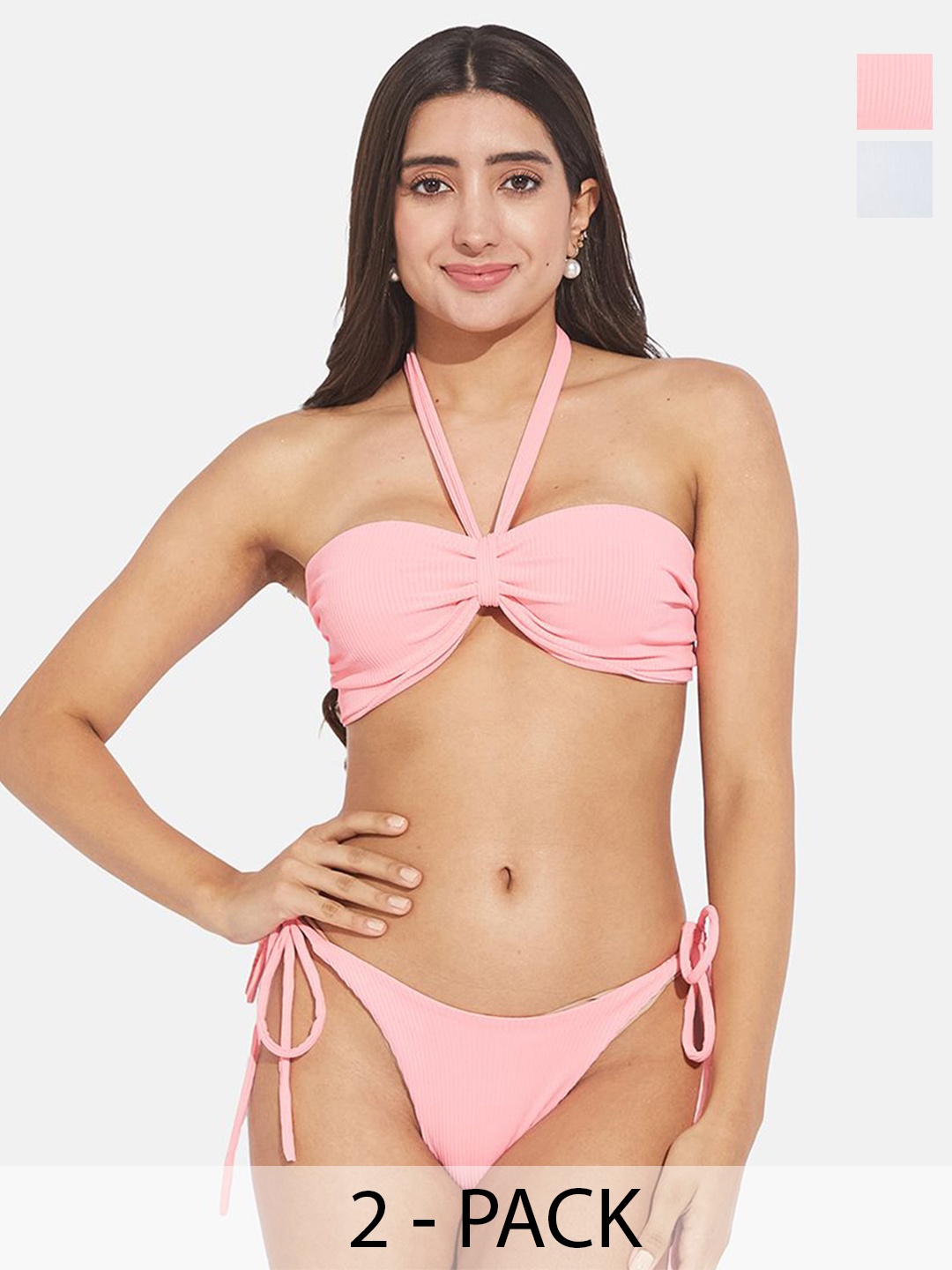 

SECRETS BY ZEROKAATA Pack Of 2 Assorted Swim Bikini Set