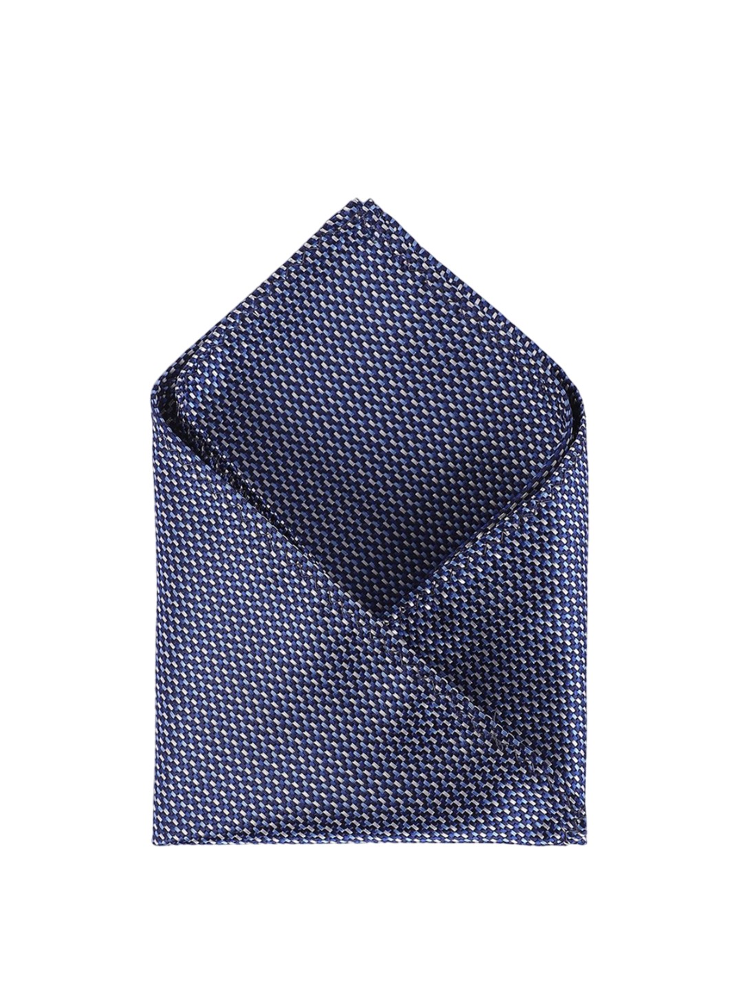 

Peter England Printed Pocket Squares, Navy blue