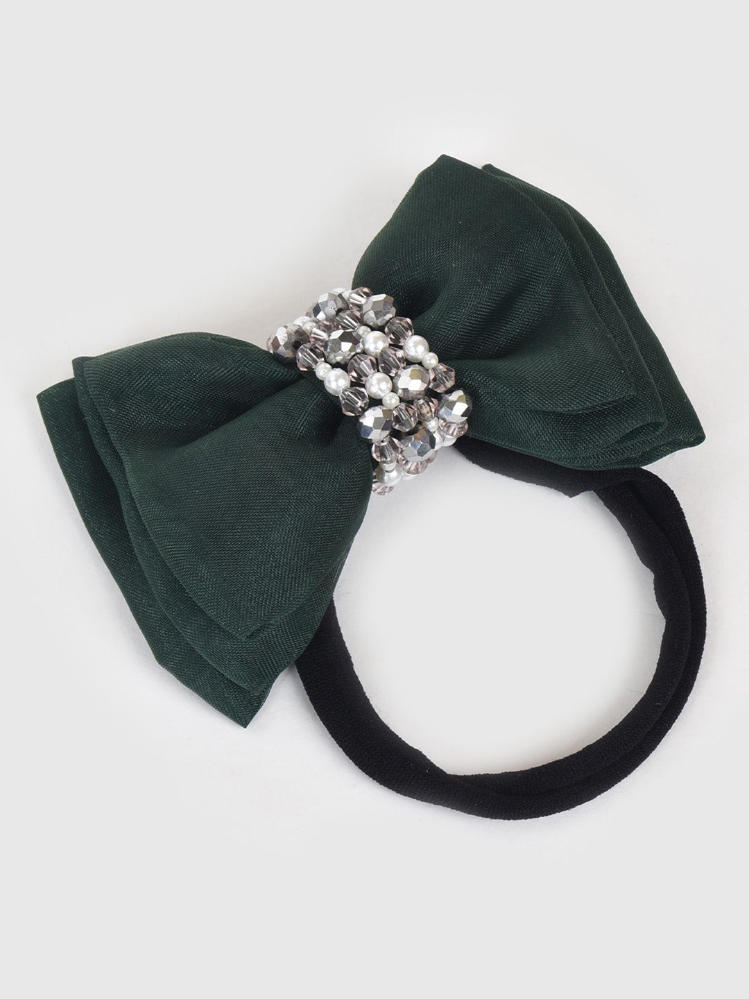 

Choko Girls Beaded Ponytail Holders, Green