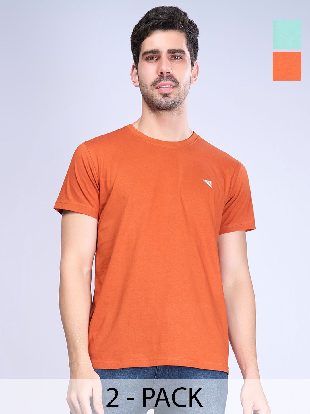 

Unibro Men 2 Applique T-shirt, Orange