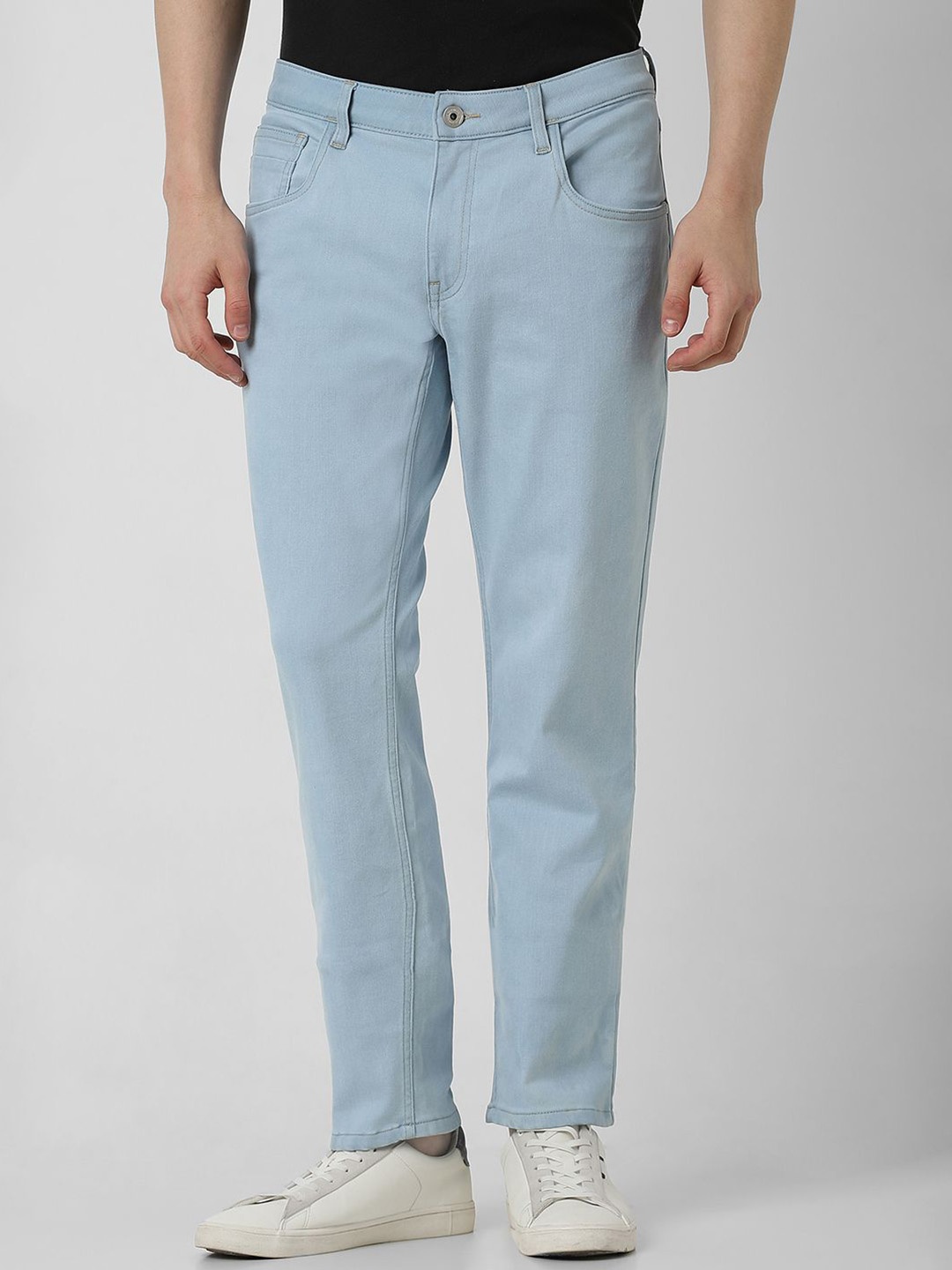 

VAN HEUSEN DENIM LABS Men Slim Fit Mid-Rise Jeans, Blue