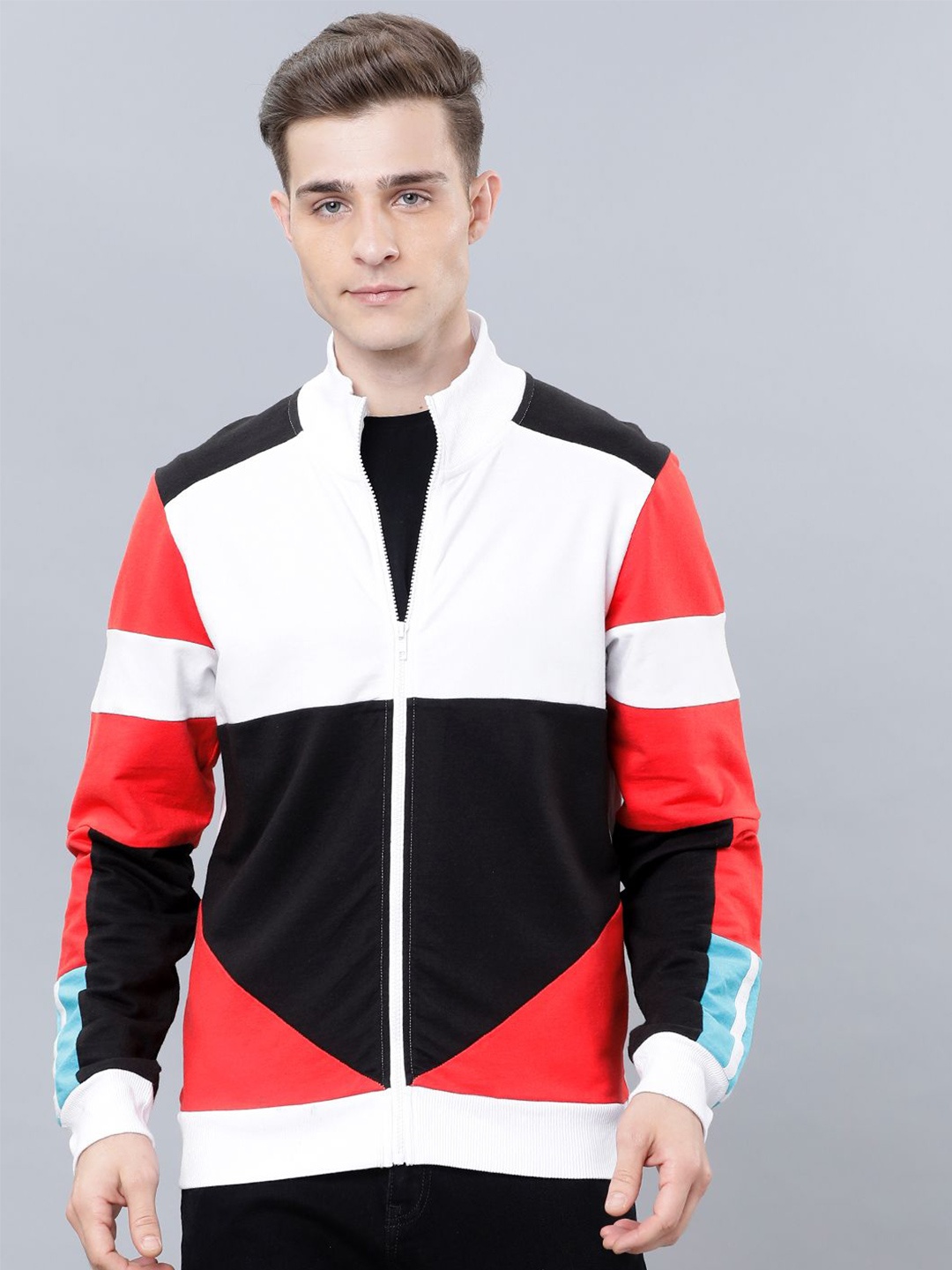 

HIGHLANDER Men Colourblocked Sweatshirt, White