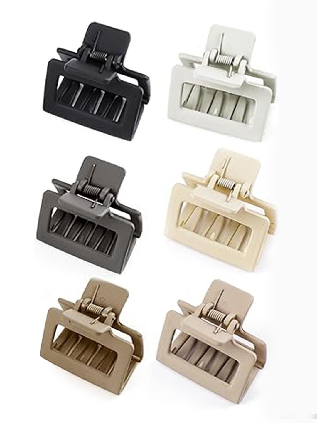 

Softwrap Set of 6 Women Claw Clip, Black
