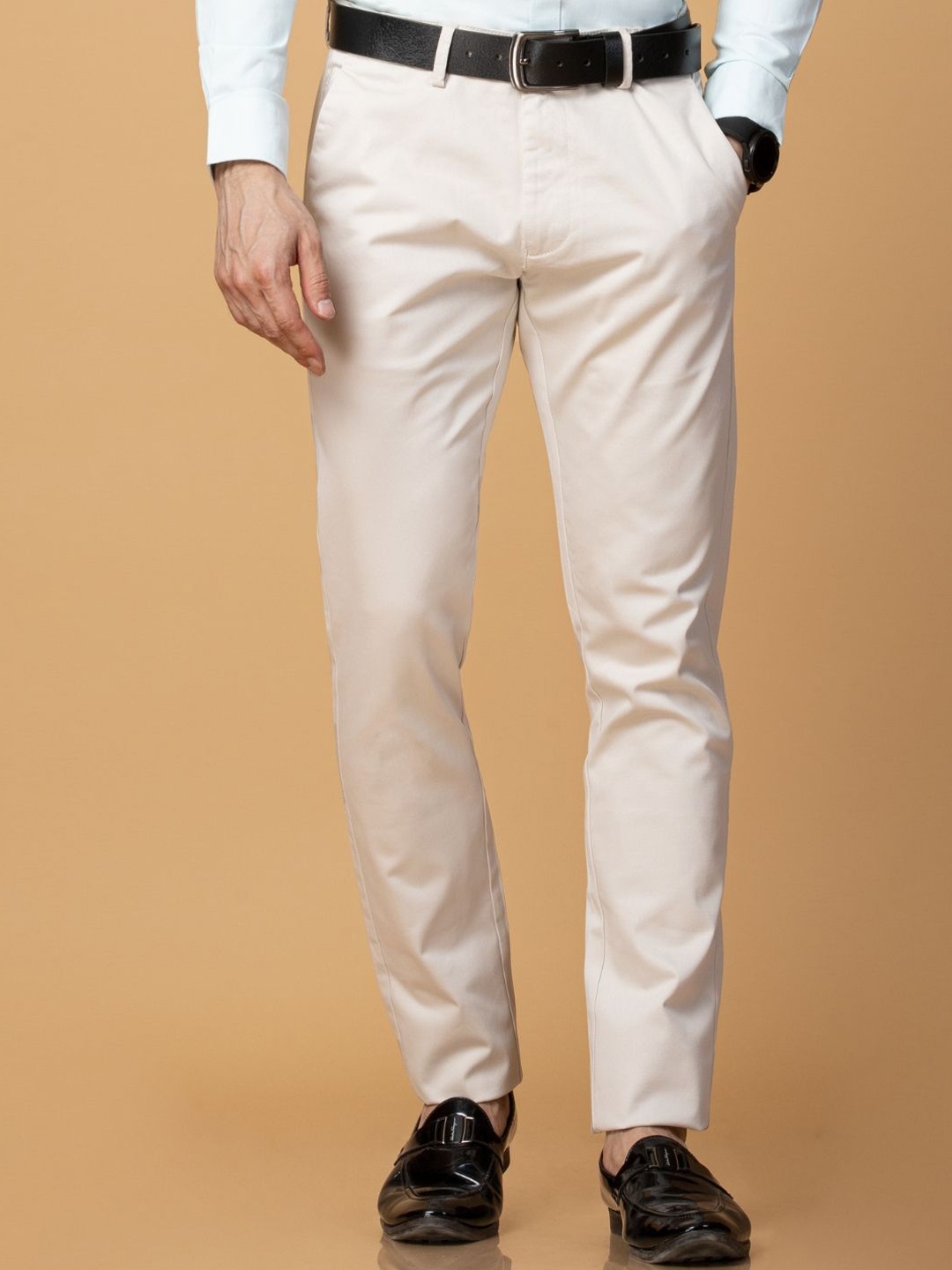 

Berkshire Men Smart Slim Fit Trousers, Cream