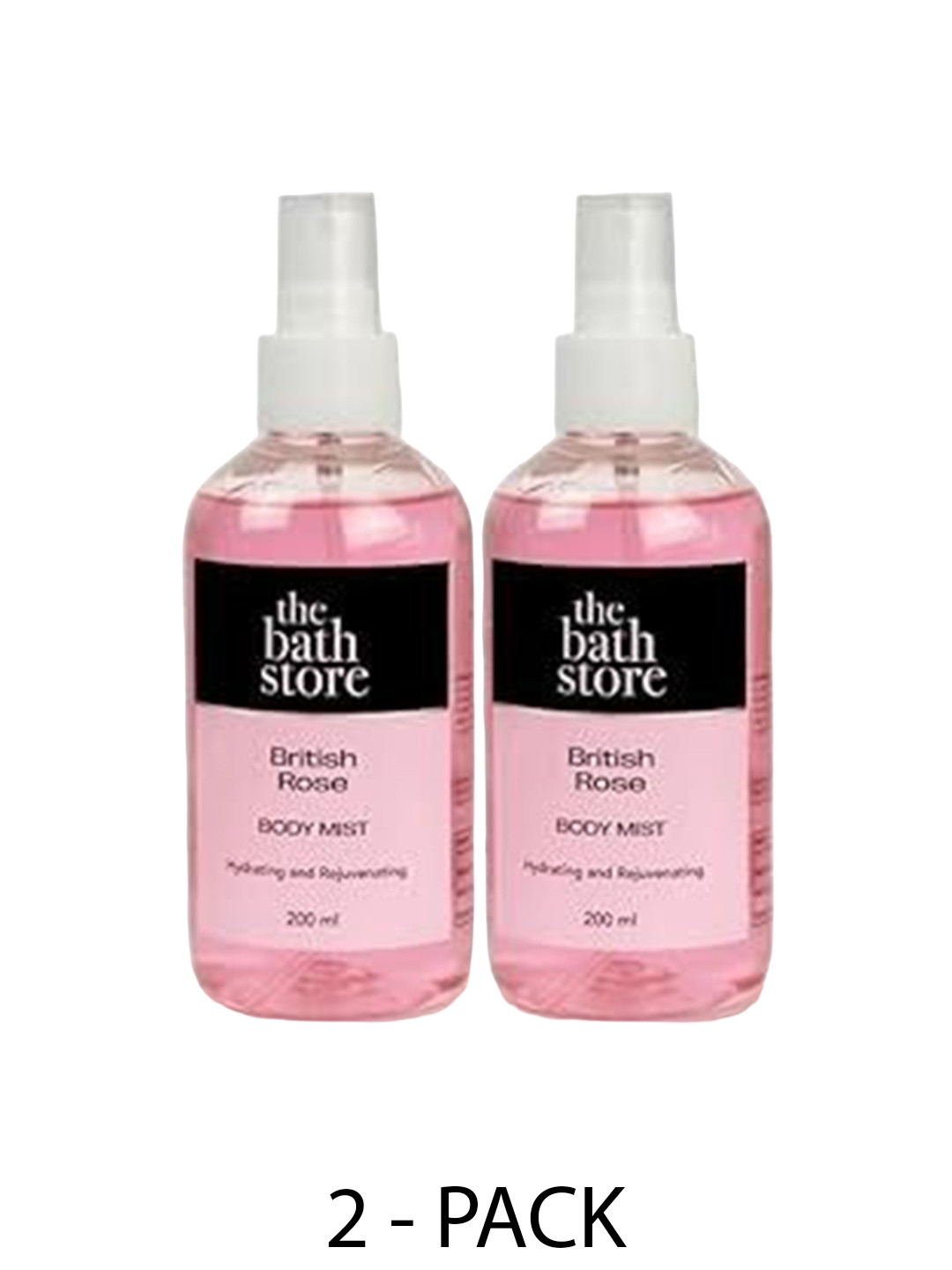 

The Bath Store British Rose Set Of 2 Body Mist - 200ml Each, Pink