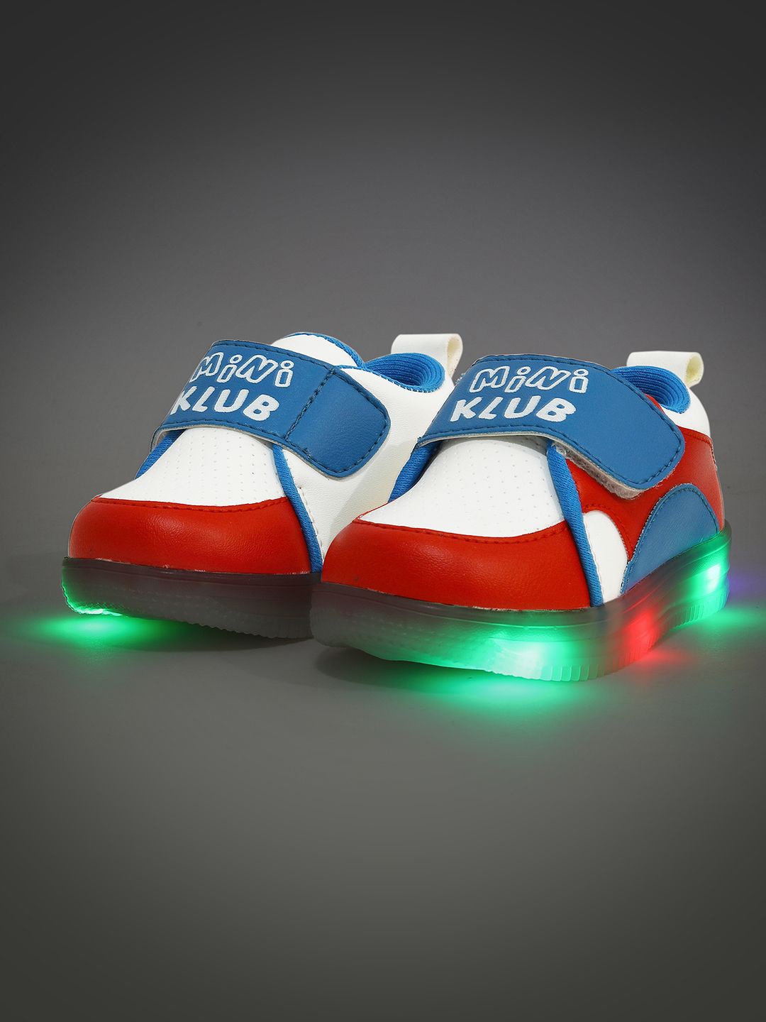 

MINI KLUB Boys Printed PU Clogs, Red