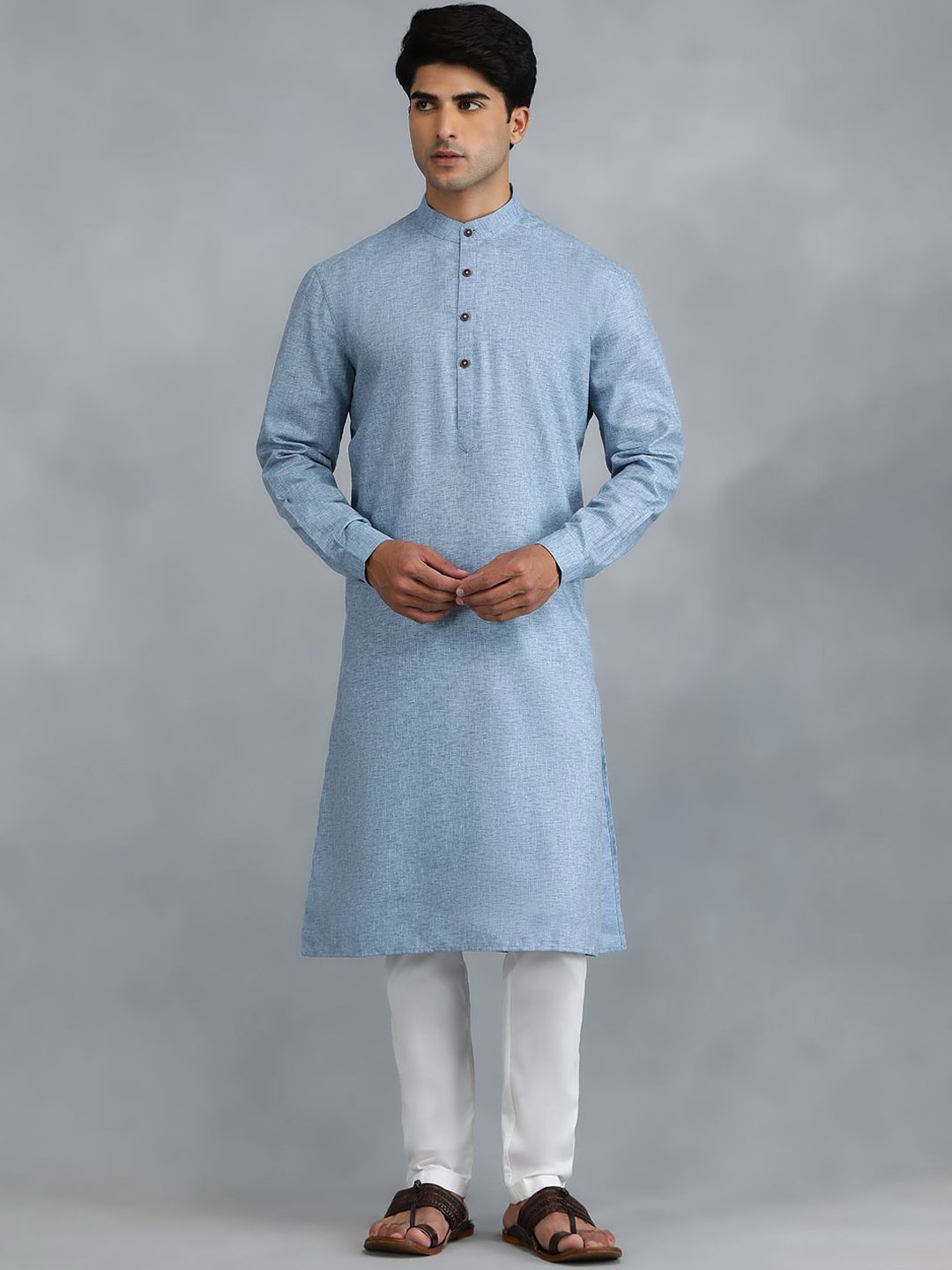 

Modi Kurta Men Chikankari Kurtas, Blue