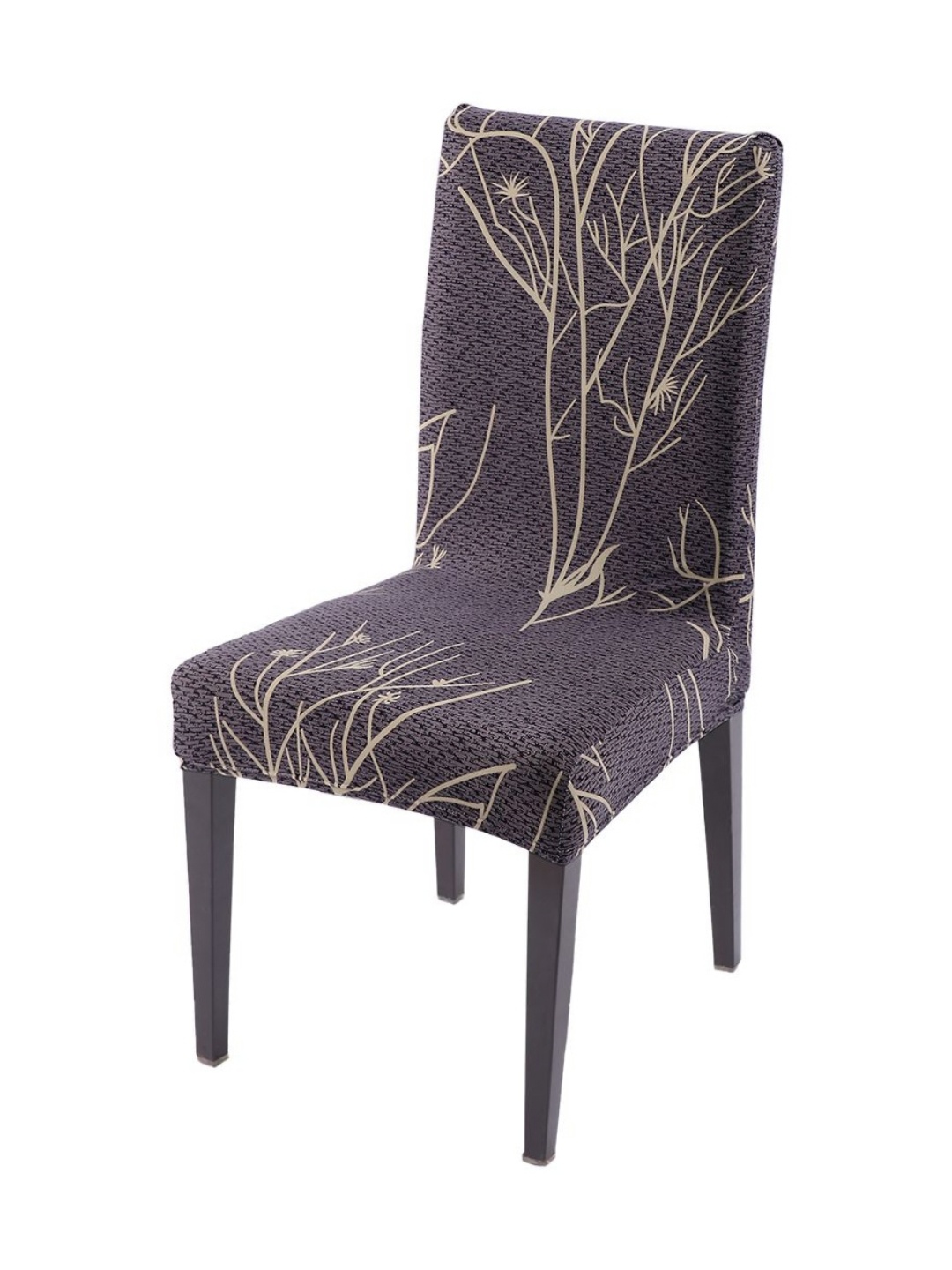 

HOKIPO Grey Printed Chair Cover