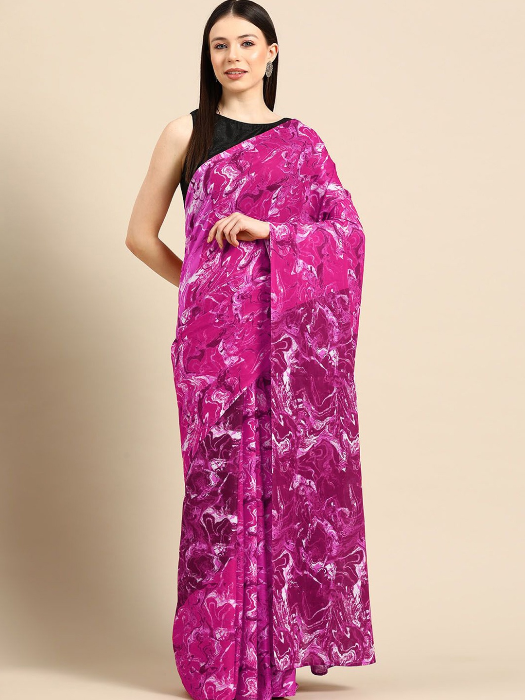

BUTA BUTI Pure Cotton Saree, Pink
