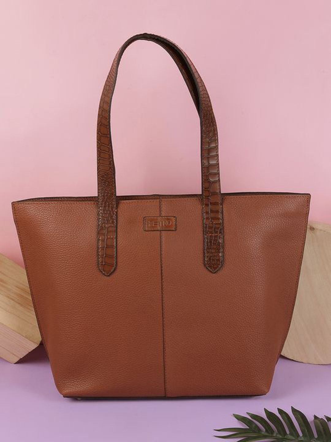 

Metro Leather Shopper Tote Bag, Brown