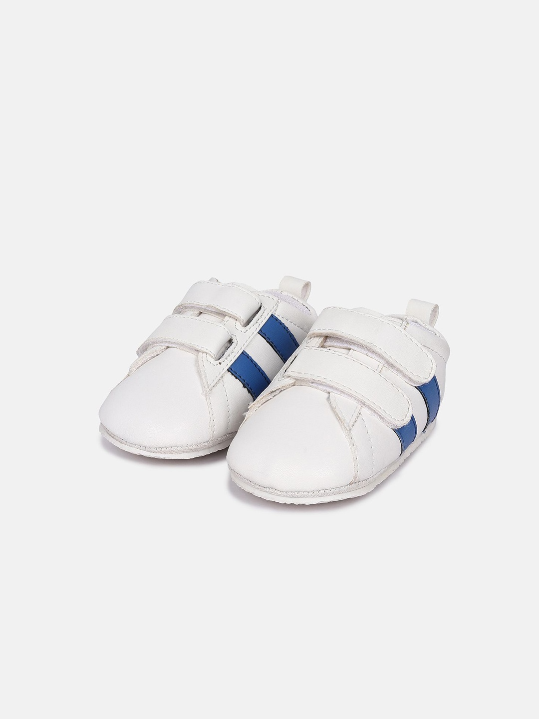 

MINI KLUB Boys Striped PU Espadrilles, White