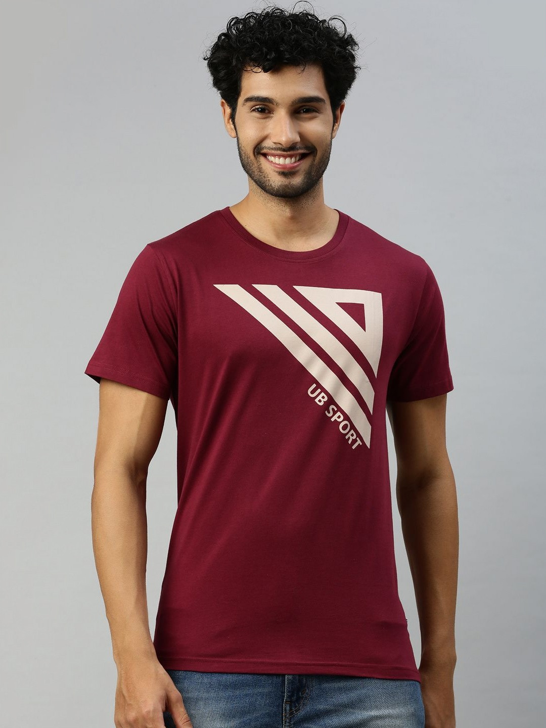 

Unibro Men 2 Printed T-shirt, Purple