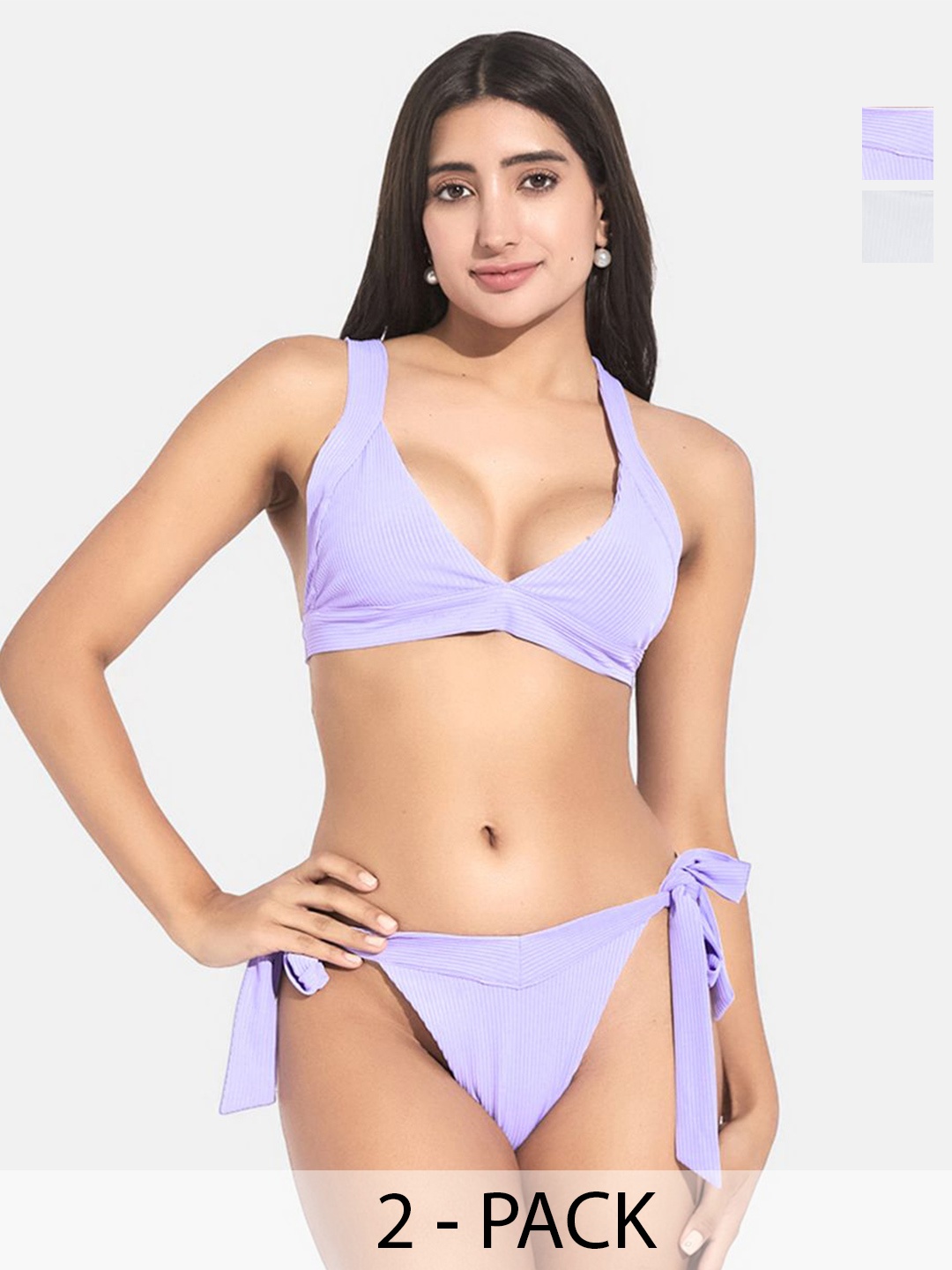 

SECRETS BY ZEROKAATA Pack Of 2 Assorted Swim Bikini Set