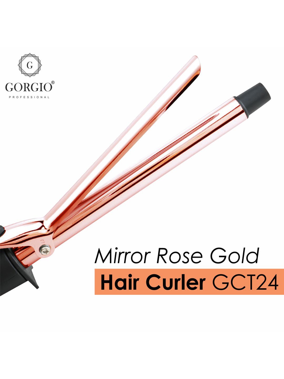 

GORGIO PROFESSIONAL Rose Gold Curilng Tong- GCT24