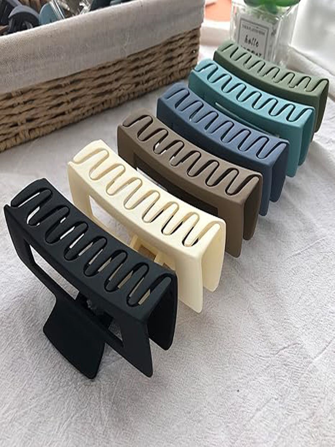 

Softwrap Set of 6 Women Claw Clip, Black