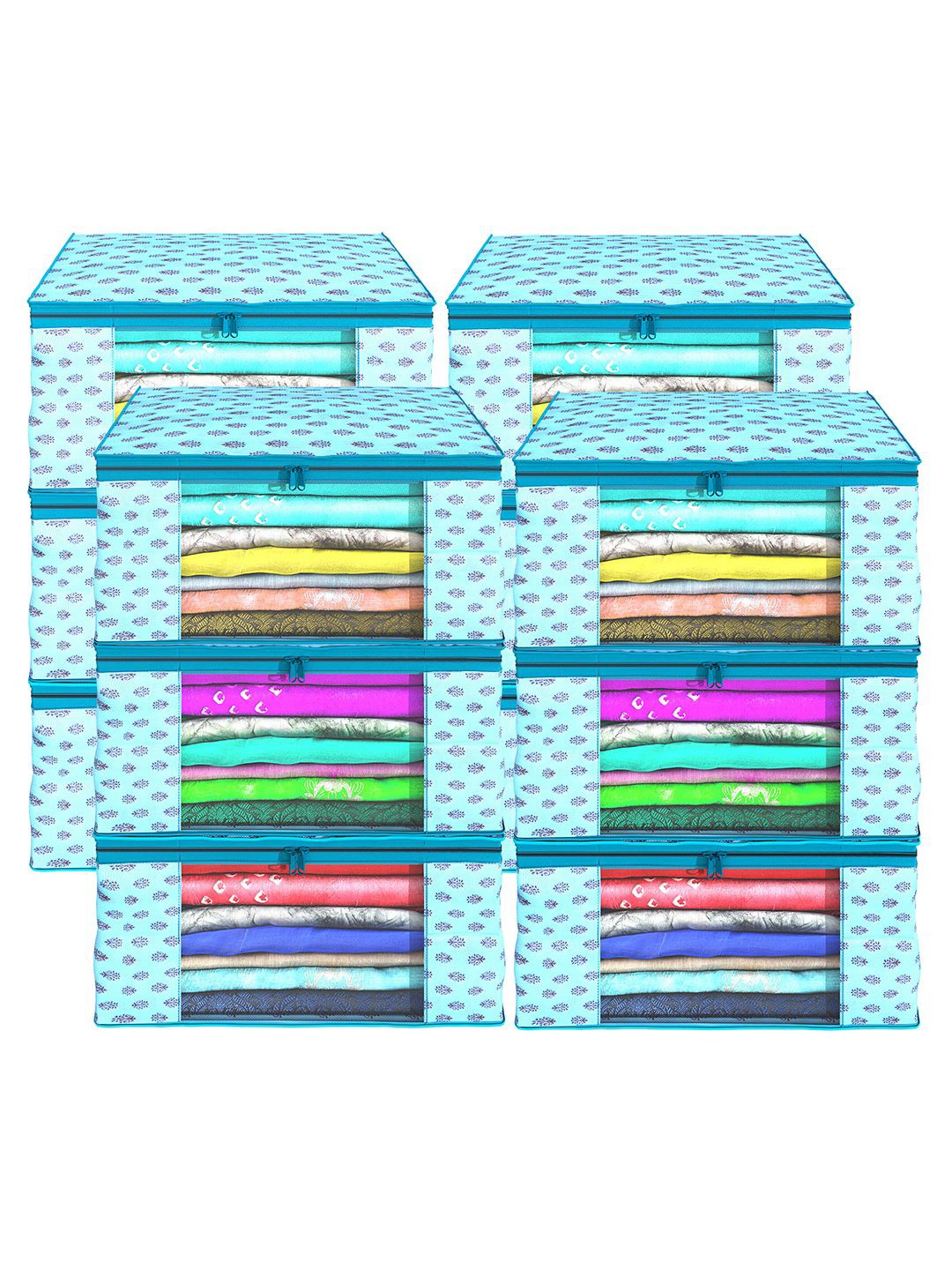 

Kuber Industries Blue Set of 12 Regular Drawer Organiser Organisers