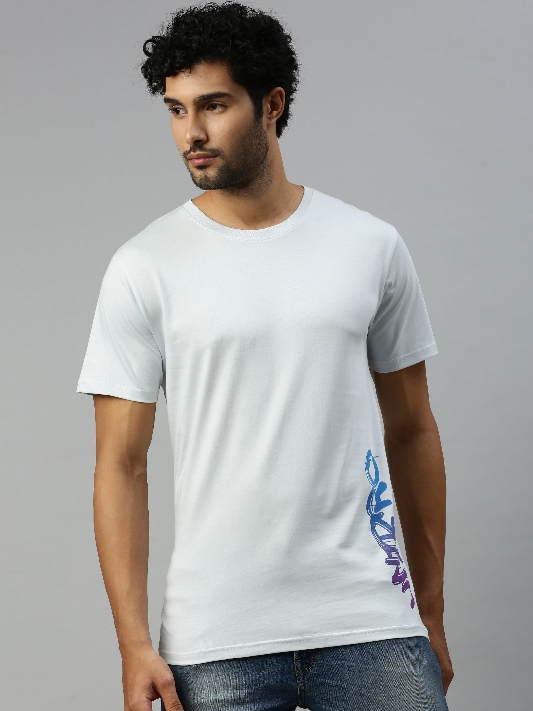 

Unibro Men 2 Raw Edge T-shirt, Blue