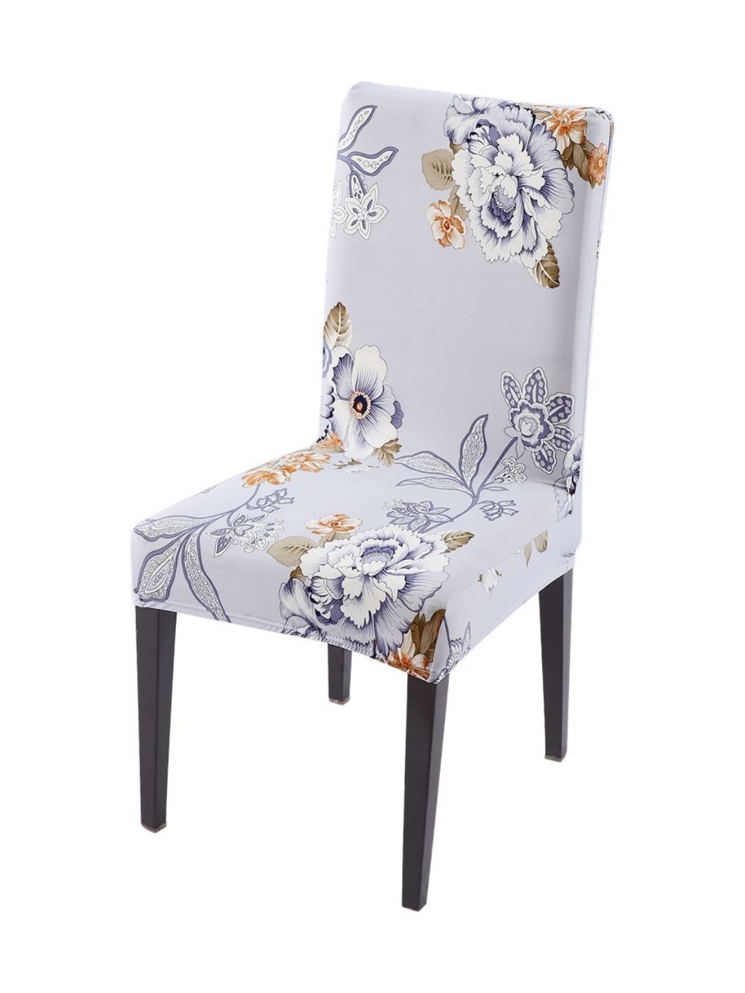 

HOKIPO Grey Printed Chair Cover