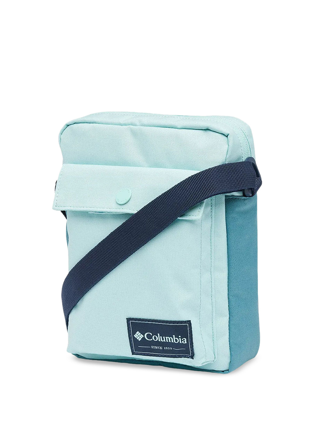 

Columbia Brand Logo Printed Messenger Bag, Blue