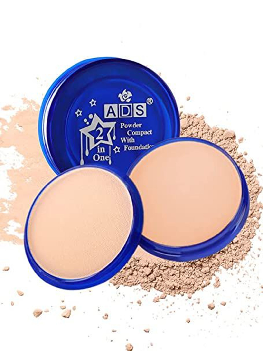 

A.D.S 2 In1 Waterproof Powder Compact With Foundation-20g, Beige