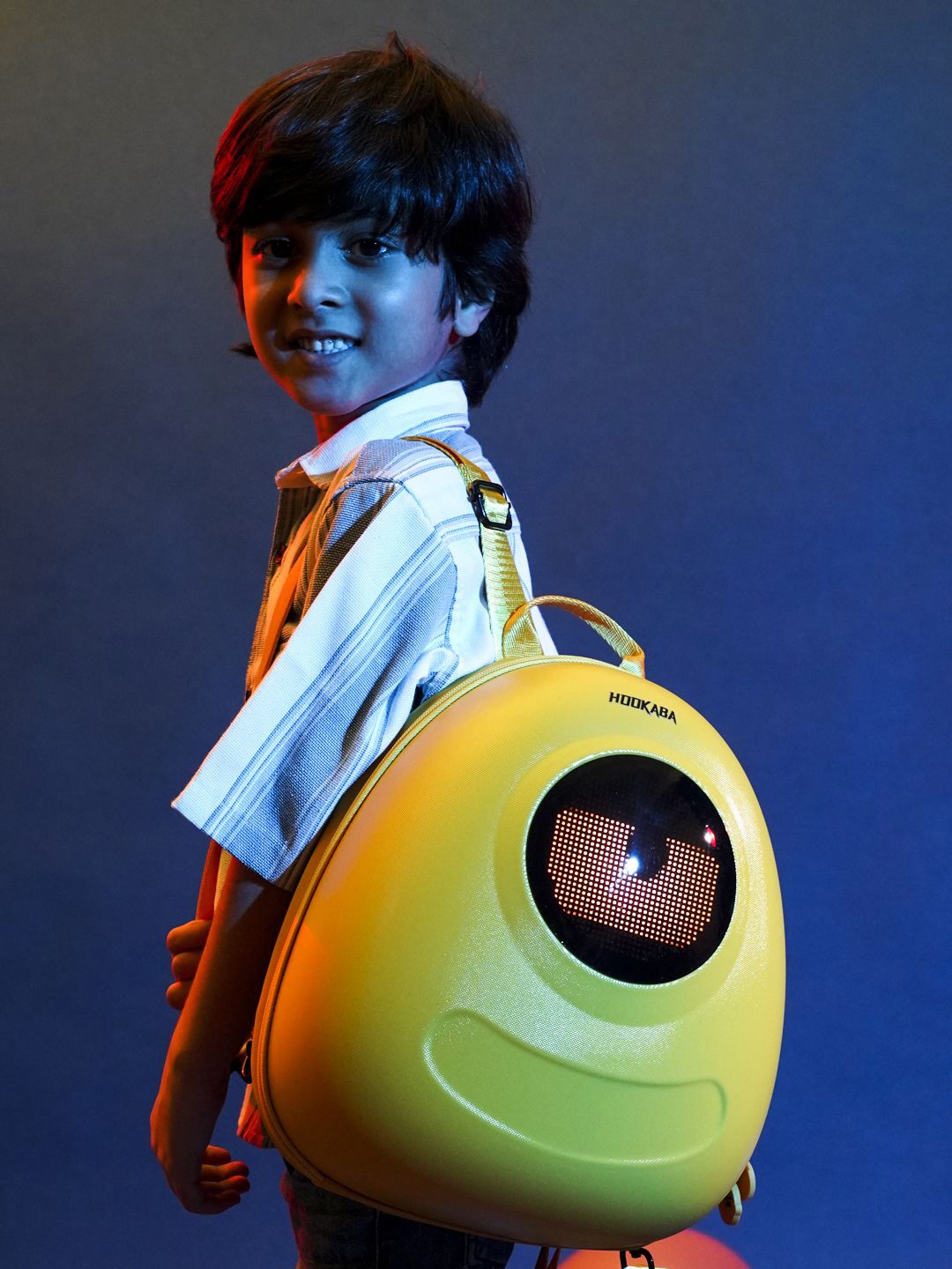 

Hookaba Glowbuddy Kids Graphic LED Waterproof IPX5 Backpack-13 Ltr, Yellow