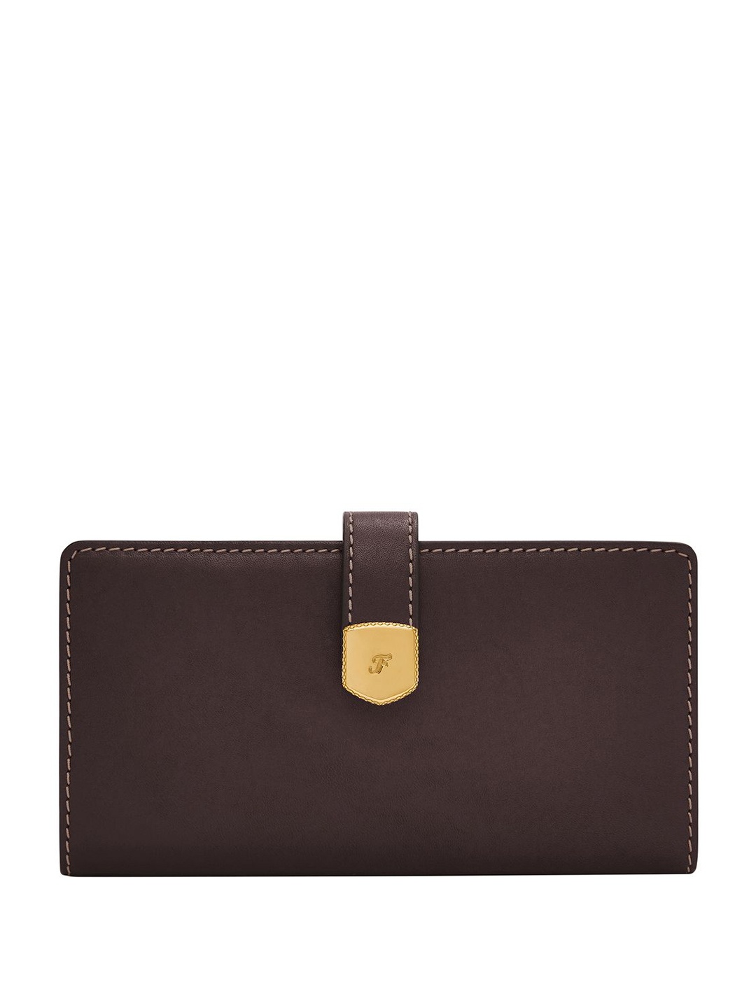 

Fossil Women Leather Two Fold Wallet, Brown