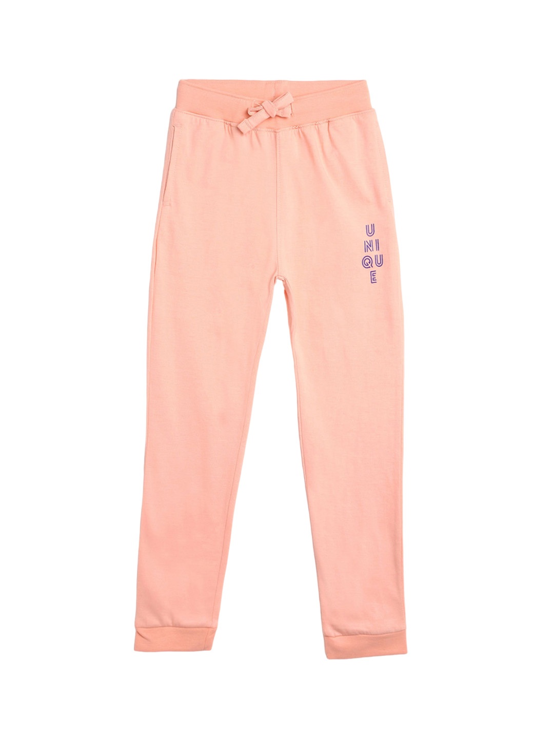 

Campana Girls Mid-Rise Cotton Joggers, Peach