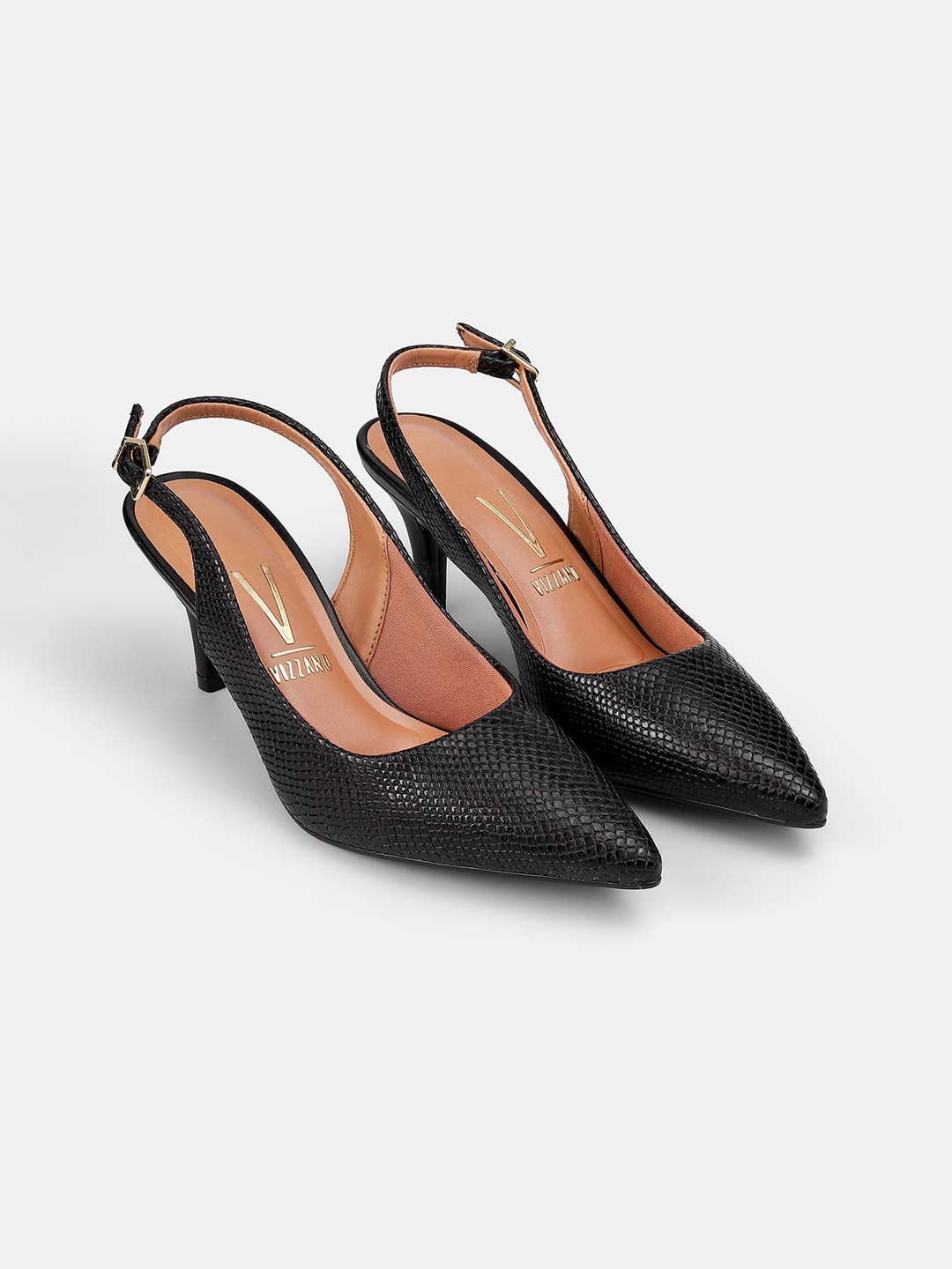 

Vizzano Party Slim Heeled Pumps, Black