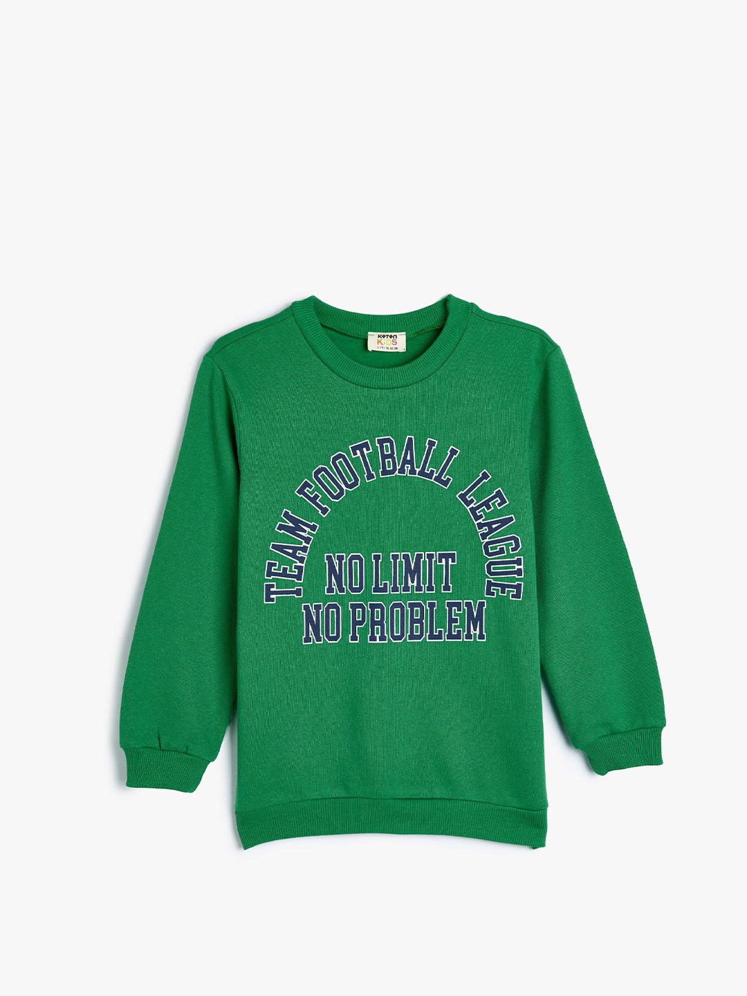 

Koton Boys Typography Printed Sweatshirt, Green