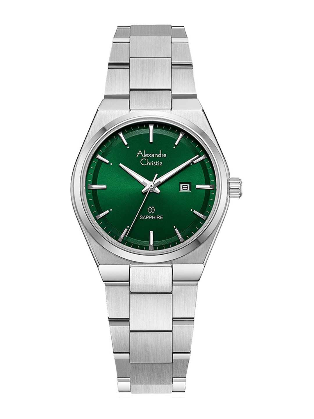 

Alexandre Christie Women Dial & Stainless Steel Bracelet Style Straps Analogue Watch 8697LDBSSGN, Green