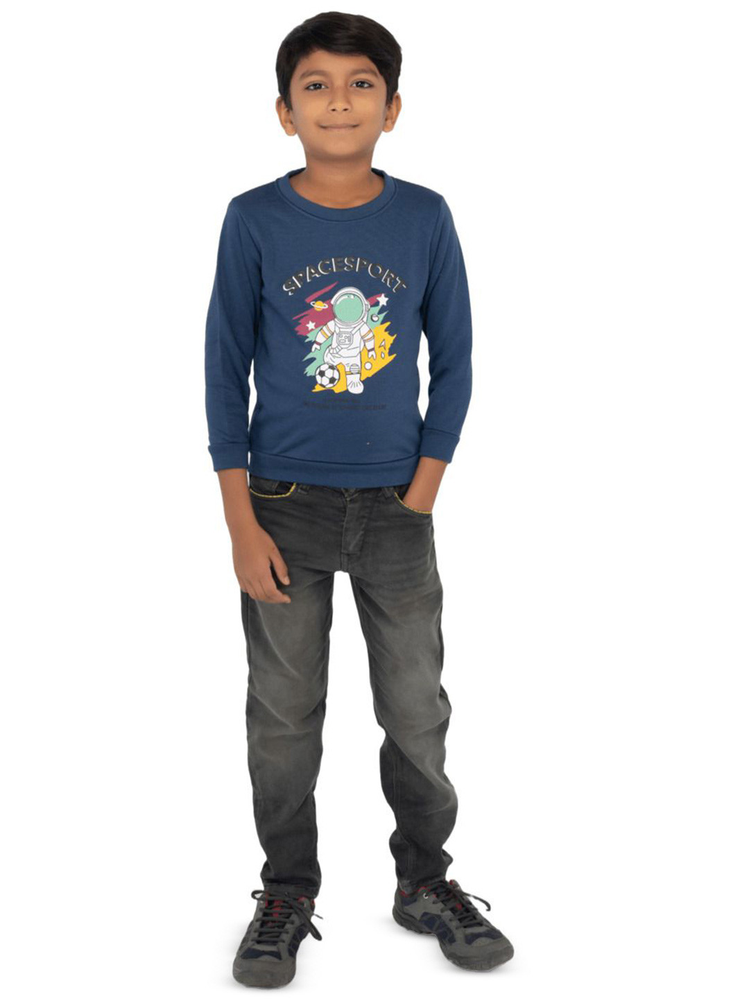 

BAESD Boys Graphic Printed Pullover Sweatshirt, Blue