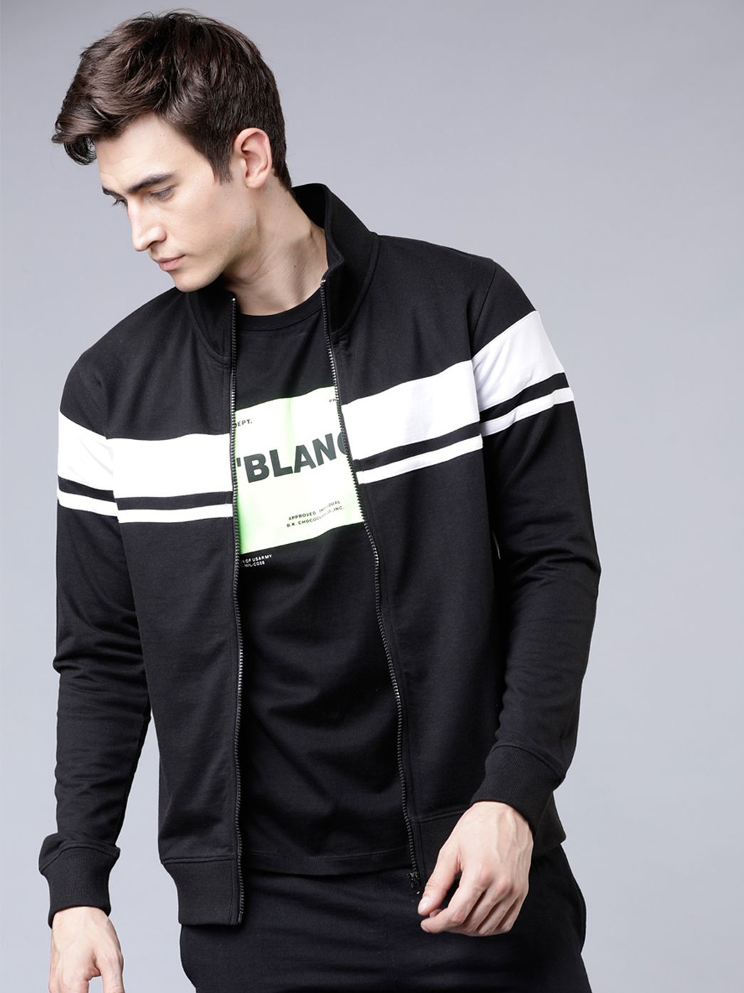 

HIGHLANDER Men Printed Sweatshirt, Black