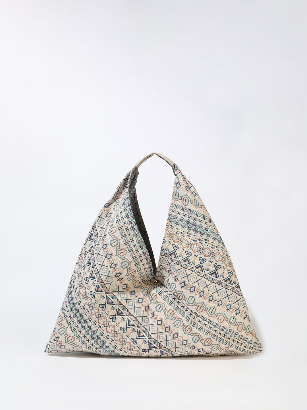 

LULU & SKY Structured Handheld Bag, Off white
